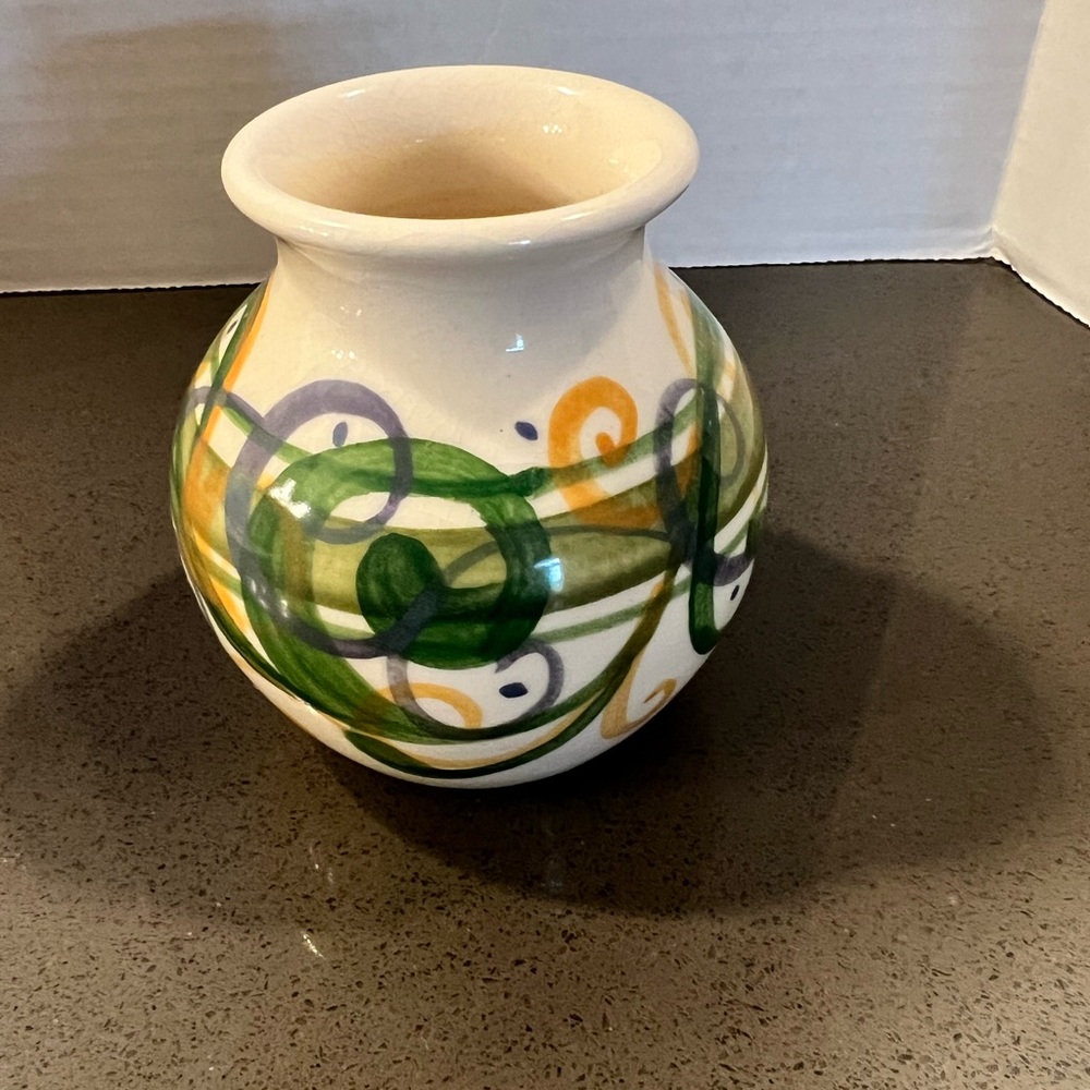 Vintage 1994 Emerson Creek Pottery Small Vase Signed